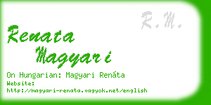 renata magyari business card